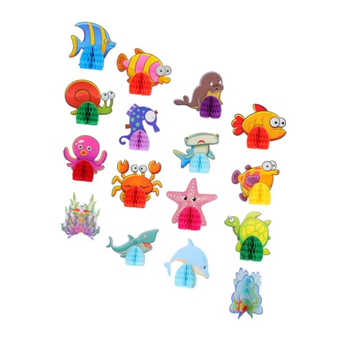 Kisangel 16 Stück Teiliges Ocean Animal Honeycomb Dekorationen Kreative Tischornamente für Feste und Anlässe Niedliche Unterwasserwelt Motive für Unvergessliche Erinnerungen Kisangel 16 Stück Teiliges Ocean Animal Honeycomb Dekorationen Kreative Tischornamente für Feste und Anlässe Niedliche Unterwasserwelt Motive für Unvergessliche Erinnerungen von Kisangel