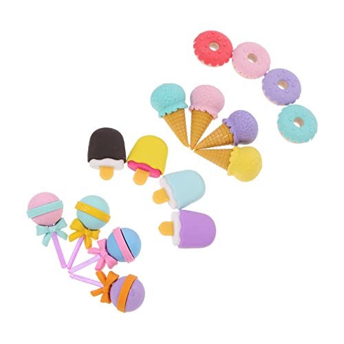 Kisangel 16 Stück Teiliges Süße Dessert Radiergummis aus Tpr Cartoon Design Tragbar als für Schüler und Inklusive Lutscher Eiscreme Donut und Eisstiel Motive Sichere Materialien Kisangel 16 Stück Teiliges Süße Dessert Radiergummis aus Tpr Cartoon Design Tragbar als für Schüler und Inklusive Lutscher Eiscreme Donut und Eisstiel Motive Sichere Materialien von Kisangel