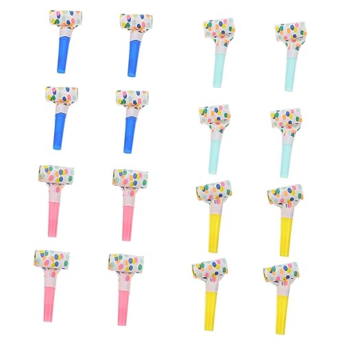 Kisangel 16Stücke Pfeifen Für Partys Geburtstagsfeiern Und Kinderaktivitäten Farbenfrohe Pfeife Als Party Whistle Toy Für Spaß Und Laune von Kisangel