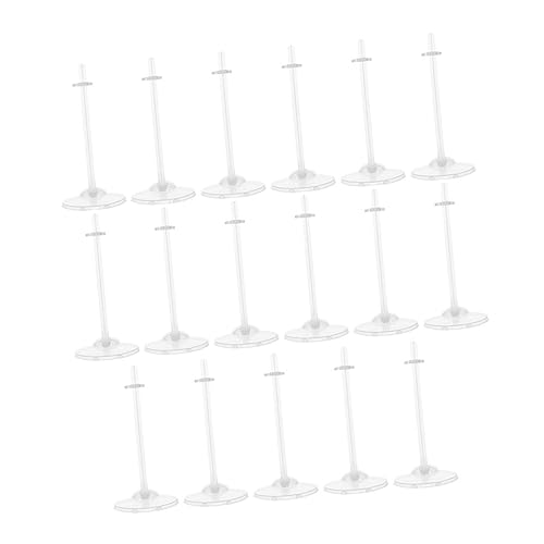 Kisangel 17 Stück Puppenständer Inhaber Anzeige Doll Display Stand Holder Puppenhalteständer Mädchen Transparenter Puppenhalter Kinderspielzeug Puppe Steht Puppen Gemacht Plastik von Kisangel