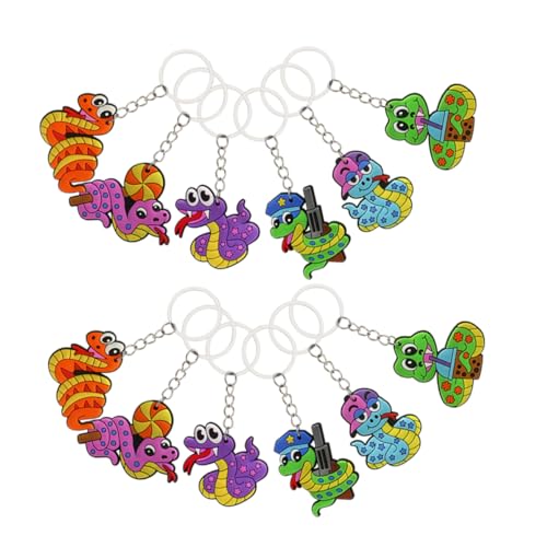 Kisangel 18 Stück Cartoon Schlangen Schlüsselanhänger Party Goodie Geburtstag Kinderpartys Mini Schlangen Kleines Süßer Boa Charm Schlangen Schlüsselanhänger Mädchen Tier Kisangel 18 Stück Cartoon Schlangen Schlüsselanhänger Party Goodie Geburtstag Kinderpartys Mini Schlangen Kleines Süßer Boa Charm Schlangen Schlüsselanhänger Mädchen Tier von Kisangel