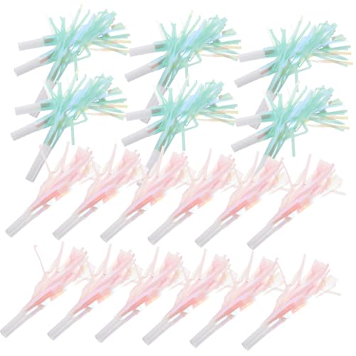 Kisangel 18 Stück Drachenbootprops Partyhörner Krachmacher Party-Blowouts-Hörner Blowouts Horn Krachmacher Partygebläse Geräuschmacher Partygeschenke für Jahr Plastik Weiß von Kisangel