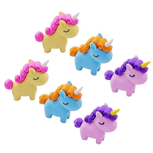 Kisangel 18 Stücke Einhorn Radiergummi Radiergummis Einhorn Form Radiergummi Zufällige Farbe von Kisangel