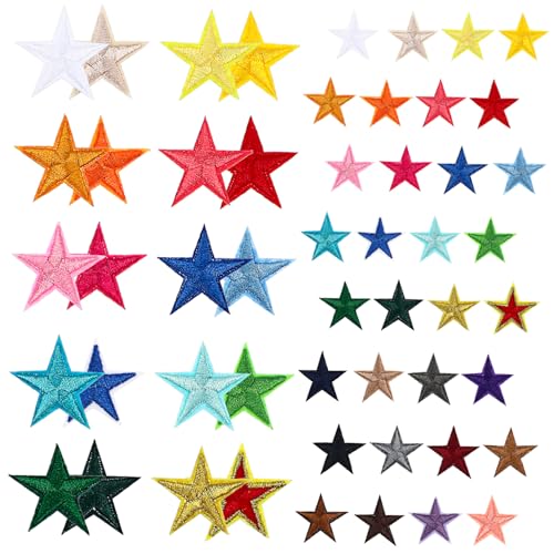 Kisangel 1Packung Gestickte Stern Aufnäher zum Aufbügeln Farben Kreative Dekoration für Kleidung Taschen Bastelprojekte Langlebiges Material Kisangel 1Packung Gestickte Stern Aufnäher zum Aufbügeln Farben Kreative Dekoration für Kleidung Taschen Bastelprojekte Langlebiges Material von Kisangel