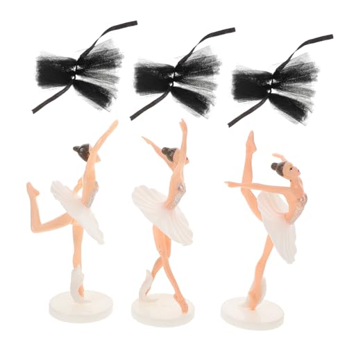 Kisangel 1Satz Ballett Kuchendekoration Ballettmädchen Figuren Mit Schwarzem Tüllrock Für Geburtstagsfeiern Und Ballett Themenkuchen Deko Kisangel 1Satz Ballett Kuchendekoration Ballettmädchen Figuren Mit Schwarzem Tüllrock Für Geburtstagsfeiern Und Ballett Themenkuchen Deko von Kisangel
