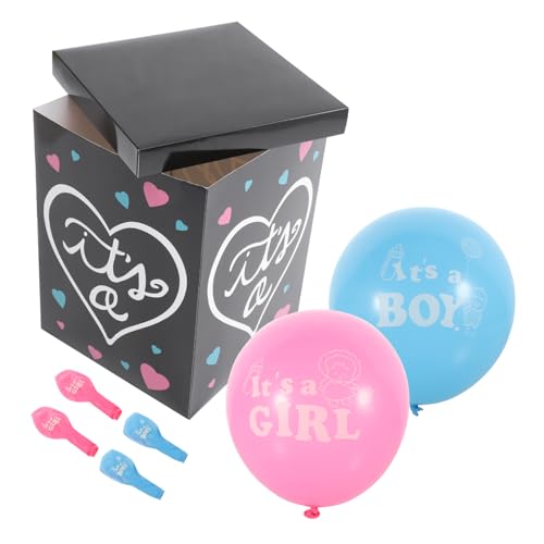 Kisangel 1Satz Dekorative Geschlechts Enthüllungsbox Mit Luftballons Deko Für Babyparty Und Gender Reveal Feierlichkeiten Kisangel 1Satz Dekorative Geschlechts Enthüllungsbox Mit Luftballons Deko Für Babyparty Und Gender Reveal Feierlichkeiten von Kisangel