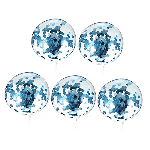 Kisangel 1Satz Transparente Bobo Luftballons Mit Pailletten Für Geburtstagsfeiern Und Hochzeiten Umweltfreundliches Wiederverwendbar Langlebig Und Praktische von Kisangel