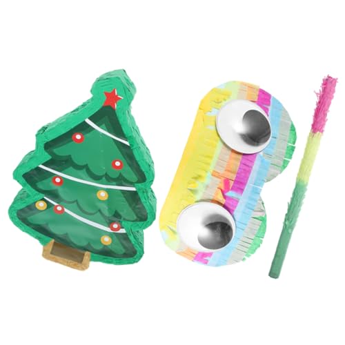 Kisangel 1Satz Weihnachtsbaum Pinata Teiliges Augenmaske Party Dekoration Für Weihnachtsfeiern Festliche Aktivitäten Und Kindergeburtstage Leicht von Kisangel