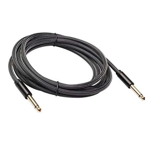Kisangel 1Stück Audiosignalkabel Noise Shielded Bass Kabel Für Gitarre Hochwertiges Klinkenkabel Für Herausragende Klangqualität Und Beeindruckende Haltbarkeit von Kisangel