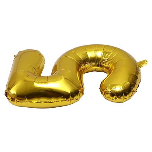 Kisangel 1Stück Goldfarbener Aluminiumfolienballon Im Amerikanischen Stil Design Für Geburtstagsfeiern Und Hochzeiten Dekorationsballon Für Feiern von Kisangel