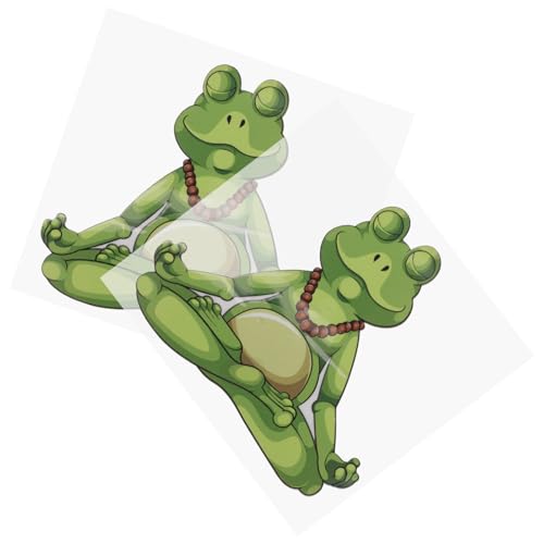 Kisangel 2 Blätter Frog Sticker Vinyl Scrapbooking Aufkleber DIY Planner Sticker für Notizbuch Tagebuch Dekoration Langlebig Wasserfest von Kisangel