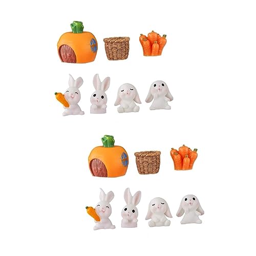 Kisangel 2 Sätze Hasen Figuren Teiliges Dekorationsset aus Kunststoff für Kuchen Auto und Realistische Häschen Ornamente für Garten und Party Deko Kisangel 2 Sätze Hasen Figuren Teiliges Dekorationsset aus Kunststoff für Kuchen Auto und Realistische Häschen Ornamente für Garten und Party Deko von Kisangel