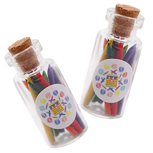 Kisangel 2 Sätze Miniatur Glasflaschen Buntstifte Farbenfrohe Winzige Wachsmalstifte Puppenhaus Zubehör Handgefertigt aus und Detaillierte Miniatur Dekoration für Puppenhaus Kreative Kisangel 2 Sätze Miniatur Glasflaschen Buntstifte Farbenfrohe Winzige Wachsmalstifte Puppenhaus Zubehör Handgefertigt aus und Detaillierte Miniatur Dekoration für Puppenhaus Kreative von Kisangel