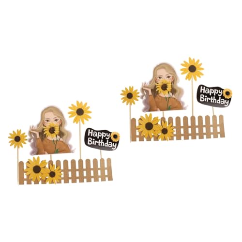 Kisangel 2 Sätze Teiliges Sonnenblumen Cake Topper Tortendeko Für Geburtstagsfeiern Installieren Und Leicht Kreative Kuchendekorationen Und Besondere Anlässe 25 Stück * 2 Kisangel 2 Sätze Teiliges Sonnenblumen Cake Topper Tortendeko Für Geburtstagsfeiern Installieren Und Leicht Kreative Kuchendekorationen Und Besondere Anlässe 25 Stück * 2 von Kisangel