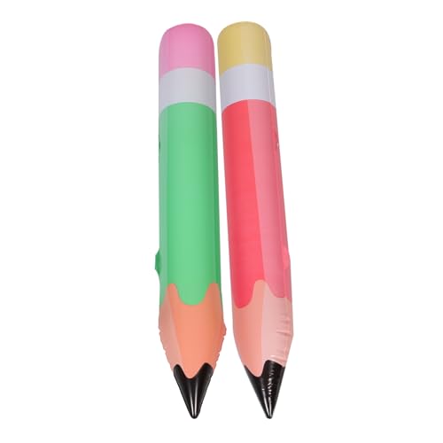 Kisangel 2 Stück Aufblasbare Bleistift Dekorationen für Geburtstagsfeiern und Schuldekorationen PVC Bleistiftballons Grün und Rot Classroom Accessoires Kisangel 2 Stück Aufblasbare Bleistift Dekorationen für Geburtstagsfeiern und Schuldekorationen PVC Bleistiftballons Grün und Rot Classroom Accessoires von Kisangel
