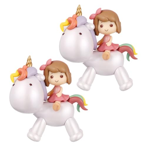 Kisangel 2 Stück Einhorn Mädchen Puppe Cupcake Puppen Mädchen Kuchenaufsätze Einhorn Mädchen Statuen Kuchendekorationen Kuchenaufsatz Kuchendekore Mädchen Babyparty Dekorationen von Kisangel