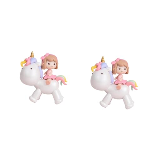 Kisangel 2 Stück Einhorn-Ornamente entzückende Kuchenverzierung des kleinen Mädchens Desktop - dekoratives Einhornmädchen Bürotischdekoration Kuchendekoration PVC Kisangel 2 Stück Einhorn-Ornamente entzückende Kuchenverzierung des kleinen Mädchens Desktop - dekoratives Einhornmädchen Bürotischdekoration Kuchendekoration PVC von Kisangel