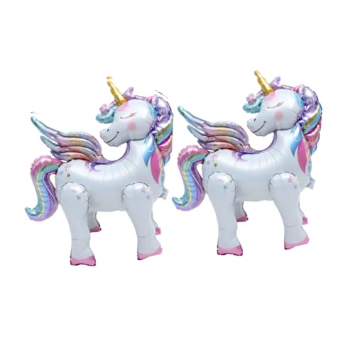 Kisangel 2 Stück Einhorn-ballon Party Pastell Bausatz Luftballons Neuheit Ballon Cartoonballon Ballon in Einhornform Einhorn Tischdekoration Ballondekoration Aluminiumfolie Kisangel 2 Stück Einhorn-ballon Party Pastell Bausatz Luftballons Neuheit Ballon Cartoonballon Ballon in Einhornform Einhorn Tischdekoration Ballondekoration Aluminiumfolie von Kisangel