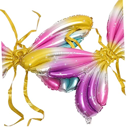 Kisangel 2 Stück Engel-Schmetterlings-Ballon Aufblasbarer Schmetterlingsballon Luftballons mit Schmetterlingsflügeln Flügel Ballons Schmetterlingsfolienballons Aluminiumfolie Kisangel 2 Stück Engel-Schmetterlings-Ballon Aufblasbarer Schmetterlingsballon Luftballons mit Schmetterlingsflügeln Flügel Ballons Schmetterlingsfolienballons Aluminiumfolie von Kisangel