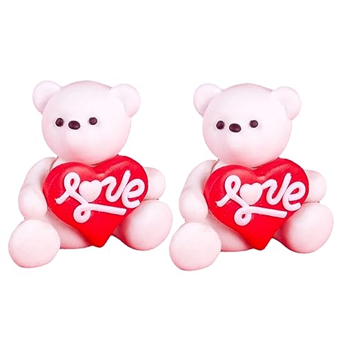 Kisangel 2 Stück Geständnisbärende Ornamente kleine Bärenkuchendekoration Miniatur-Bären-Kuchendekoration Dekoration für Kuchen tragen süße Bärenkuchendekoration Kuchendekorbär Polymer-Ton Kisangel 2 Stück Geständnisbärende Ornamente kleine Bärenkuchendekoration Miniatur-Bären-Kuchendekoration Dekoration für Kuchen tragen süße Bärenkuchendekoration Kuchendekorbär Polymer-Ton von Kisangel