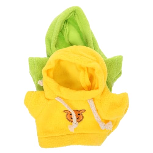 Kisangel 2 Stück Hoodie Kleidung für Stofftier Bären Niedliche Plüschbär Outfits Grün und Gelb DIY Bekleidung für Puppen Einfach Anzuziehen Reinigen Kisangel 2 Stück Hoodie Kleidung für Stofftier Bären Niedliche Plüschbär Outfits Grün und Gelb DIY Bekleidung für Puppen Einfach Anzuziehen Reinigen von Kisangel