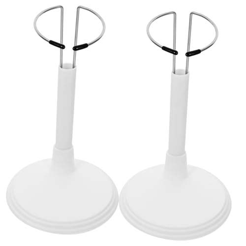Kisangel 2 Stück Kreativer Puppenständer Weiß Stabiler Aufsteller für Puppen Tragbarer Doll Support für Zuhause und Geschäft Platzsparendes Display zur Ordentlichen Aufbewahrung von Kisangel