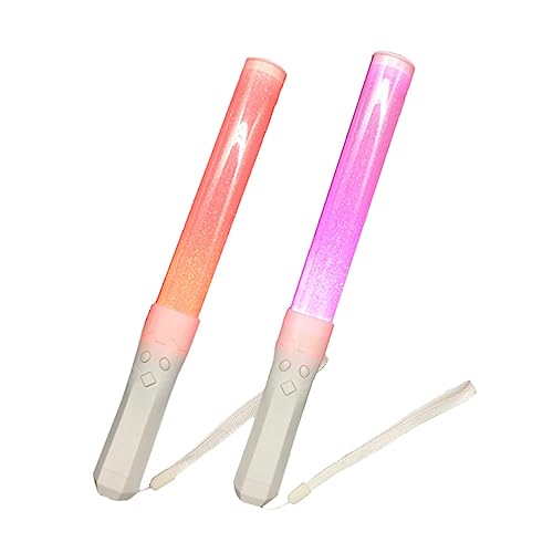 Kisangel 2 Stück LED Glow Sticks mit Farben Leuchtende Cheer Sticks für Konzerte und Partys und Sichere Lichtstäbe für Festivals und Veranstaltungen Kisangel 2 Stück LED Glow Sticks mit Farben Leuchtende Cheer Sticks für Konzerte und Partys und Sichere Lichtstäbe für Festivals und Veranstaltungen von Kisangel