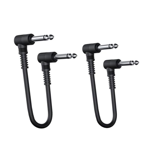 Kisangel 2 Stück Langlebige Effektkabel für Gitarre Adapterkabel für Musikinstrumente Zubehör für Musiker und Effektpedale von Kisangel