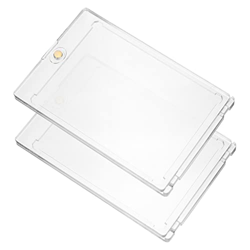 Kisangel 2 Stück Magnetischer Kartenhalter aus Transparentem Acryl Robuster Sports Card Case mit Praktischem Magnetverschluss für Baseball Fußball und Sammelkarten UV Beständig und Leicht Kisangel 2 Stück Magnetischer Kartenhalter aus Transparentem Acryl Robuster Sports Card Case mit Praktischem Magnetverschluss für Baseball Fußball und Sammelkarten UV Beständig und Leicht von Kisangel