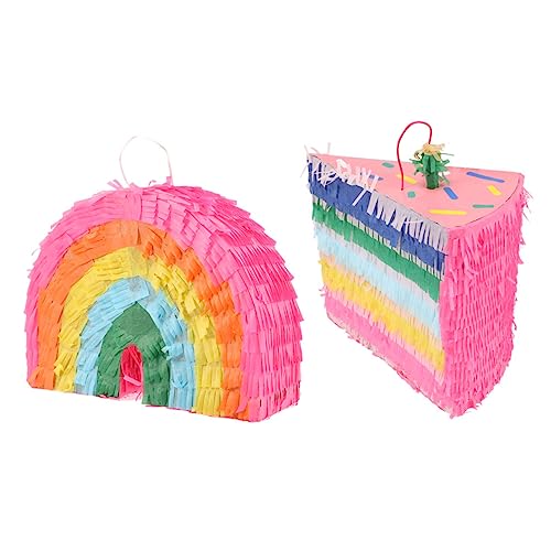 Kisangel 2 Stück Regenbogen Kuchen Pinata Party Dekoration für Geburtstagsfeiern Füllbare Pinata für Hochzeiten und Feierlichkeiten Lustiges für Altersgruppen für Kreative Festlichkeiten Kisangel 2 Stück Regenbogen Kuchen Pinata Party Dekoration für Geburtstagsfeiern Füllbare Pinata für Hochzeiten und Feierlichkeiten Lustiges für Altersgruppen für Kreative Festlichkeiten von Kisangel
