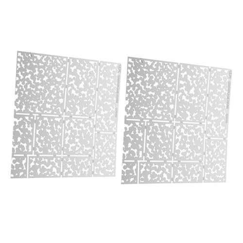 Kisangel 2 Stück Sprühabdeckung Tarnschablone Schablonenspray Camo-Sprühlack-Kit Camo-Schablonen Texturschablonen Sprühfarbenmuster Rostfreier Stahl Silver Kisangel 2 Stück Sprühabdeckung Tarnschablone Schablonenspray Camo-Sprühlack-Kit Camo-Schablonen Texturschablonen Sprühfarbenmuster Rostfreier Stahl Silver von Kisangel