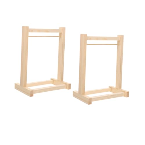 Kisangel 2 Stücke Miniatur Puppenhaus Kleidung Rack Holz Puppenhaus Möbel Organisieren Puppe Kleidung Kisangel 2 Stücke Miniatur Puppenhaus Kleidung Rack Holz Puppenhaus Möbel Organisieren Puppe Kleidung von Kisangel