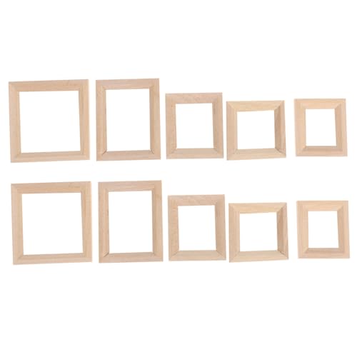 Kisangel 20 Stck. Teiliges Miniatur Bilderrahmen aus Unbehandeltem Holz DIY Puppenhaus Dekoration Handgefertigte Fotorahmen für Kreative Bastelprojekte für Puppenhaus Wände Kisangel 20 Stck. Teiliges Miniatur Bilderrahmen aus Unbehandeltem Holz DIY Puppenhaus Dekoration Handgefertigte Fotorahmen für Kreative Bastelprojekte für Puppenhaus Wände von Kisangel