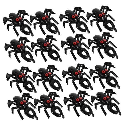 Kisangel 20 Stück Halloween Luftballons aus Aluminiumfolie Aufblasbare Handgelenk Armbänder mit Spinnenmotiv Leichte Tragbare Partydekoration für Halloween Feiern und Festival Events von Kisangel