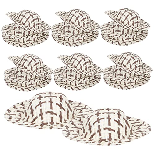 Kisangel 20 Stück Kleiner Woven Puppenhüte für Selbstgemacht Bastelprojekte Kleine Geflochtene Strohhüte Puppenhaus Zubehör Kreative Hutdekoration Miniaturhüte für Fotorequisiten Kisangel 20 Stück Kleiner Woven Puppenhüte für Selbstgemacht Bastelprojekte Kleine Geflochtene Strohhüte Puppenhaus Zubehör Kreative Hutdekoration Miniaturhüte für Fotorequisiten von Kisangel