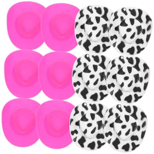 Kisangel 20 Stück Teiliges Mini Cowboy Hüte Niedliche Miniatur Puppenhüte mit Weißem Grund und Schwarzen Punkten Pinke und Weiße Farben Langlebige DIY Basteldekoration für Puppen und Kuchen Kisangel 20 Stück Teiliges Mini Cowboy Hüte Niedliche Miniatur Puppenhüte mit Weißem Grund und Schwarzen Punkten Pinke und Weiße Farben Langlebige DIY Basteldekoration für Puppen und Kuchen von Kisangel