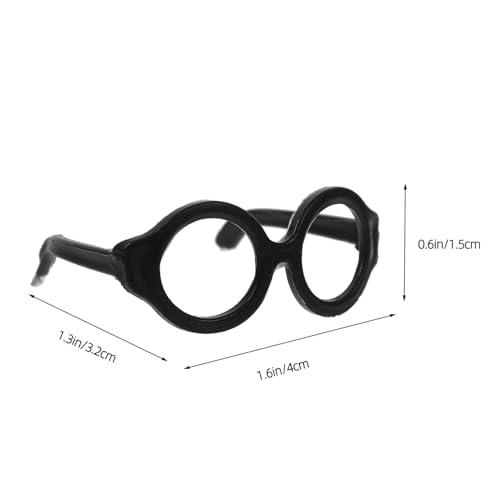 Kisangel 20 Stück Teiliges Mini Puppenbrillen Leichte Miniatur Brillen Requisiten für Puppendekoration Einfach zu Tragen als für Kostüme Geeignet für Puppen von Kisangel