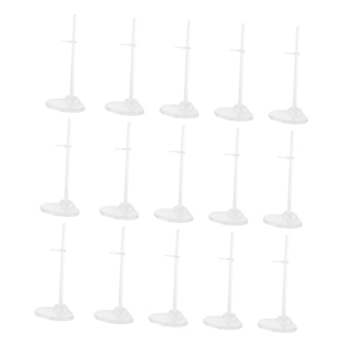 Kisangel 20 Stück Teiliges Puppenständer aus Verstellbare Puppenhalter für Sicheres Ausstellen von Figuren für Zuhause Geschäfte und Dekoration Transparentes Design für Platzsparende von Kisangel