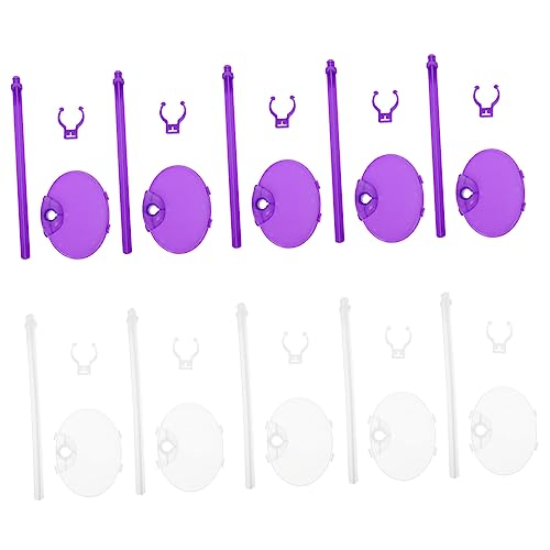 Kisangel 20 Stück Teiliges Puppenständer für Puppen Halterungen Transparente Lilafarbene Stabil und Einfach für Puppen Display Zubehör für Puppenspiele von Kisangel
