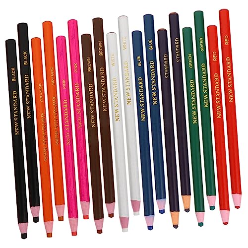 Kisangel 20 Stück Wachsmalstift Mit Bleistifte Zum Zeichnen Löschbare Buntstifte Für Färbung Klein Farbig Zeichnung Erwachsene Abziehbarer Wachsstift Fettbleistift Tragbarer Wachsstift Holz von Kisangel