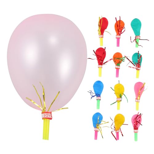 Kisangel 200 Stück Pfeifenballon Partygebläse Für Diy -luftballons Für Kinderpartyballons Lochballons Für Partytüten Gaming-ballons Transport Themenballons Kinderballon Gummi von Kisangel
