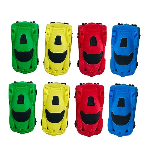 Kisangel 20Stücke Auto Radiergummi Lustige Schreibwaren Für Perfektes Für Geburtstagsfeiern Und Schulbedarf Zufällige Farben Abnehmbar Und Spielspaß von Kisangel