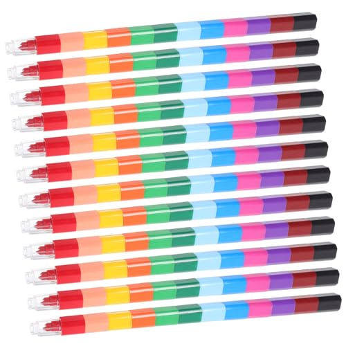 Kisangel 24 Stück Buntstift Wachsmalstifte Farbstift Für von Kisangel