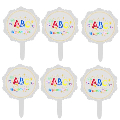 Kisangel 24 Stück Kuchenaufkleber Kuchenspieße Für Schulpartys Kuchendekoration Für Schulparty Schulkuchen Picks Dekorationen Für Schulkuchen Weiß Kisangel 24 Stück Kuchenaufkleber Kuchenspieße Für Schulpartys Kuchendekoration Für Schulparty Schulkuchen Picks Dekorationen Für Schulkuchen Weiß von Kisangel