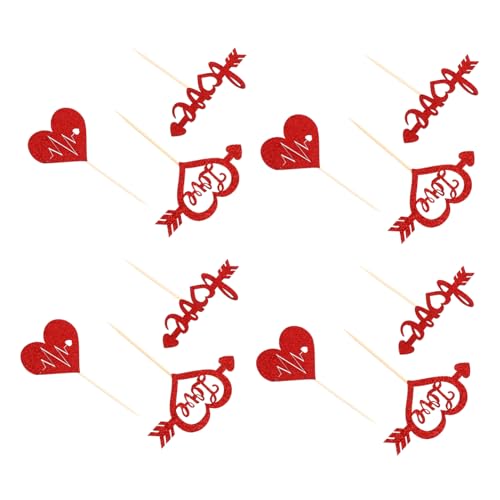 Kisangel 24 Stück Liebe Cupcake Topper Kreative Valentinstag Kuchendekoration Dessert Picks für Hochzeiten Partys und Feiern Zauberhaftes Design für Unvergessliche Kisangel 24 Stück Liebe Cupcake Topper Kreative Valentinstag Kuchendekoration Dessert Picks für Hochzeiten Partys und Feiern Zauberhaftes Design für Unvergessliche von Kisangel