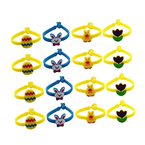Kisangel 24 Stück Ostern Silikonarmband Cartoon Hase Handgelenk Armbänder für Kreative Party Mitgebsel Zufälliges Muster Kisangel 24 Stück Ostern Silikonarmband Cartoon Hase Handgelenk Armbänder für Kreative Party Mitgebsel Zufälliges Muster von Kisangel
