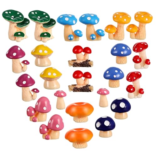 Kisangel 24 Stück Pilz-Geschenkornamente Feengartenzubehör im Freien Pilzgartendekor Mini-Pilze Mini Fairy Garden Accessoires Nettes Gartendekor Pilzverzierungen Harz Kisangel 24 Stück Pilz-Geschenkornamente Feengartenzubehör im Freien Pilzgartendekor Mini-Pilze Mini Fairy Garden Accessoires Nettes Gartendekor Pilzverzierungen Harz von Kisangel