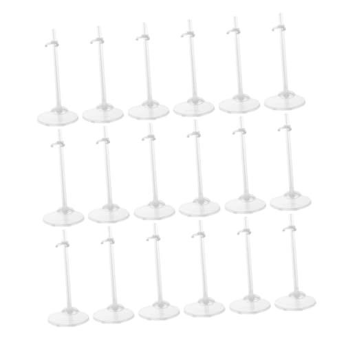Kisangel 24 Stück Puppenständer Miniatur Puppenständer Spielzeugständer Puppenständersockel Puppenhalterung Puppenständer Displayfiguren Haltersockel Puppenständerhalter Puppenhalter von Kisangel