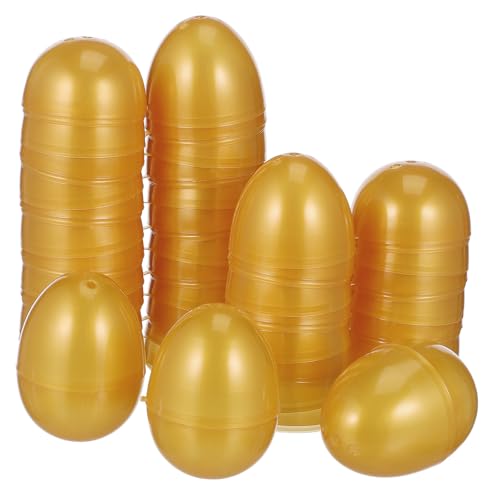 Kisangel 24 Stück Teiliges Goldene Plastikeier zum Befüllen Eierförmige Verpackungsbox für Süßigkeiten Kreative Geschenkidee für Ostern und Kinderpartys Kisangel 24 Stück Teiliges Goldene Plastikeier zum Befüllen Eierförmige Verpackungsbox für Süßigkeiten Kreative Geschenkidee für Ostern und Kinderpartys von Kisangel