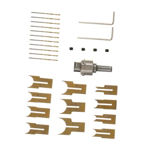 Kisangel 24 Stück Teiliges Holzperlen bohrer set Multifunktionaler Buddha perlen fräser für DIY schmuckherstellung Präzise Holzbearbeitung Robustes Werkzeug für Holzring hersteller für von Kisangel